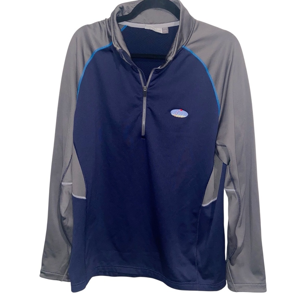 KJUS Shirt Mens XL Diamond Fleece Half Zip Golf Long Sleeve Performance Outdoor